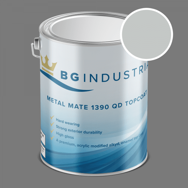 BG Industrial Metal Mate 1390 QD Top Coat Neutral Grey N23 Gloss- 4 Litre