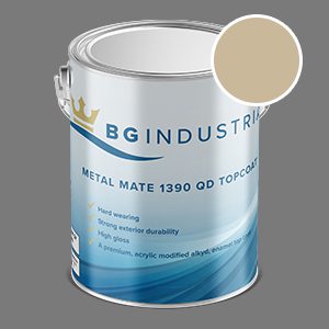 BG Industrial Metal Mate 1390 QD Top Coat Colourbond Paperbark Gloss- 4 Litre