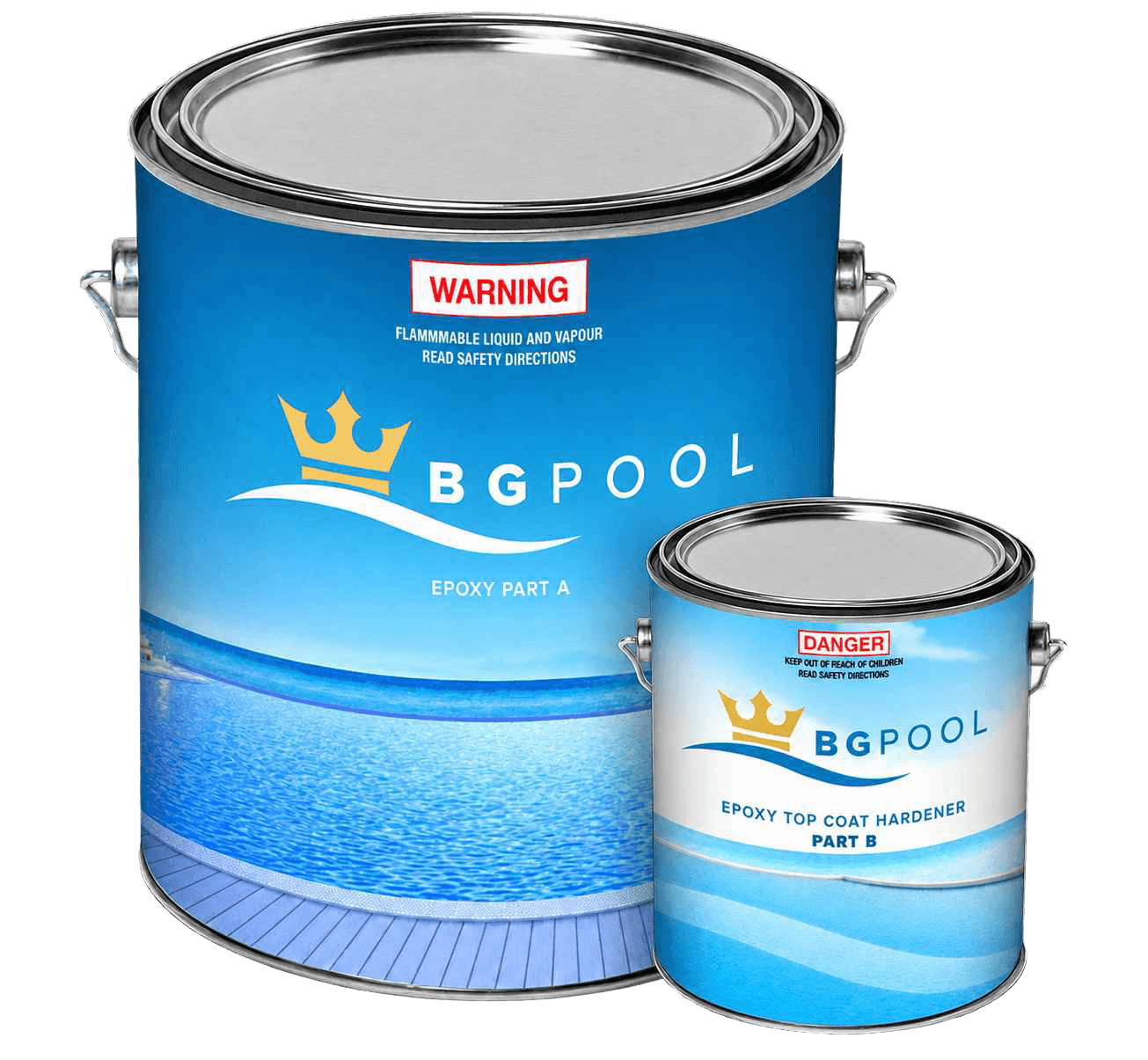 BG Pool 2K Epoxy Pool Paint Part A and Part B Kit