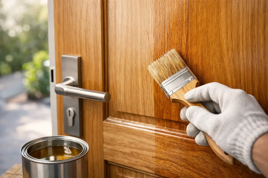 Choosing Clear Varnish for Timber Doors Properly