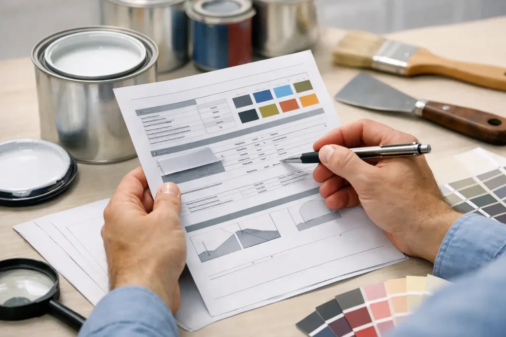 How to Read a Paint Technical Data Sheet