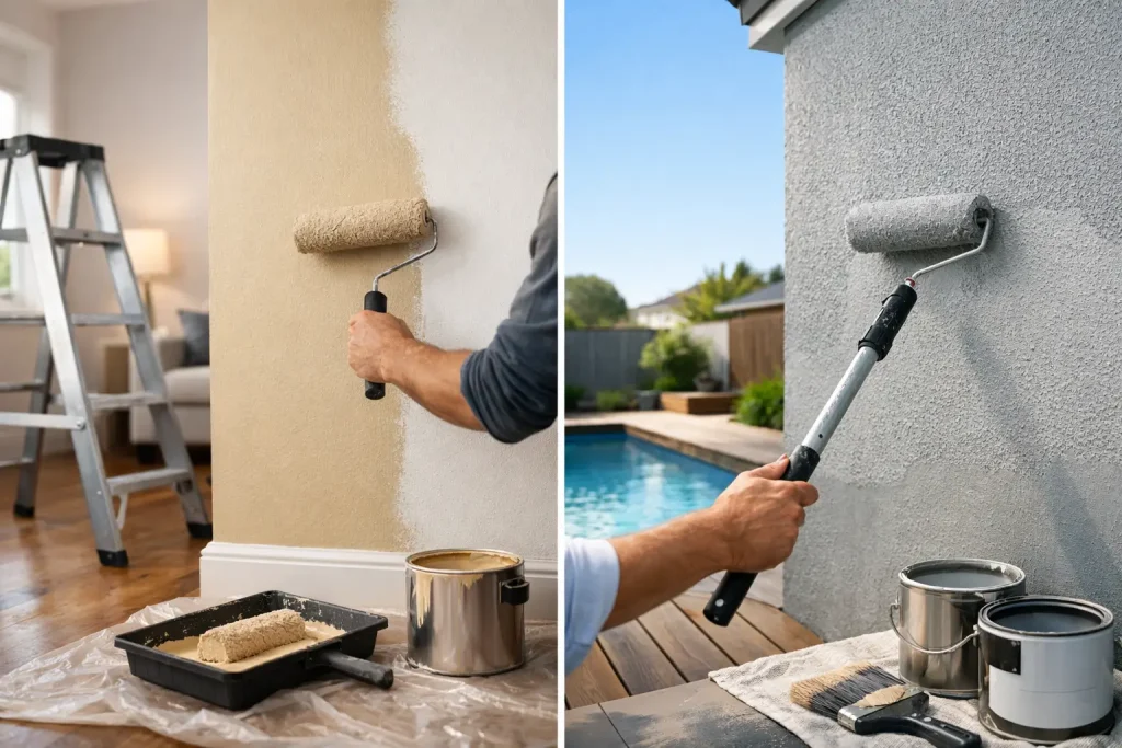 Interior Versus Exterior Wall Paint Differences